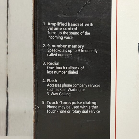 Sprint RadioShack Amplified Handset Telephone 43-5202 Graphite - Picture 7 of 11